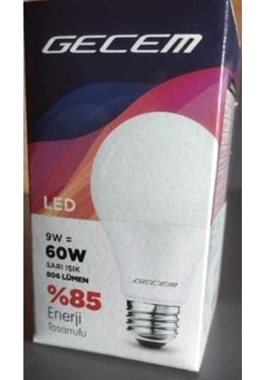 10 Adet Gecem 9w Led Ampul E27 Duy 3000k - Günışığı