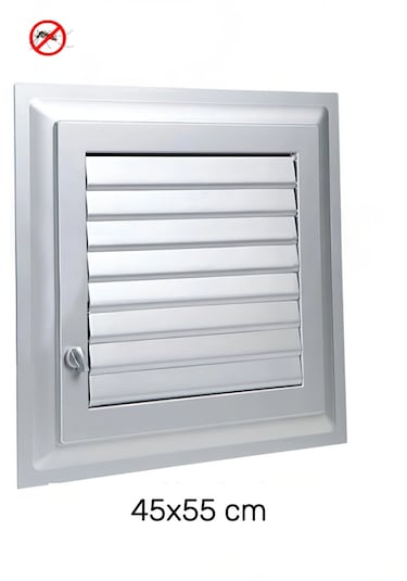 55x45 Cm Banyo Wc Panjur Menfez Havalandırma Kapağı Duvar & Kapı Uyumlu