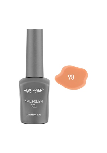 Alix Avien Yavruağzı Kalıcı Oje 98-yoğun Renk Veren Jel Oje 12 Ml-nail Uv Gel Polish 98