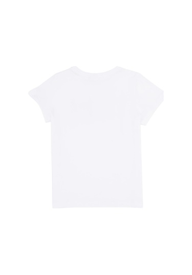 Çocuk Basic Bisiklet Yaka Tişört BEYAZ