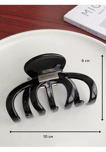 Symbol Saç Tokası Büyük Krab Büyük Saç Tokası Krab 195068304 Siyah