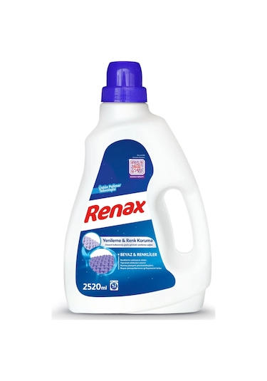Renax Sıvı Çamaşır Deterjanı Beyaz Ve Renkliler 2520 ML