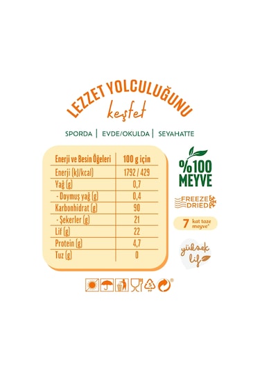 Yayla Enfies Freeze Dried Muz 20 G X10 200 G