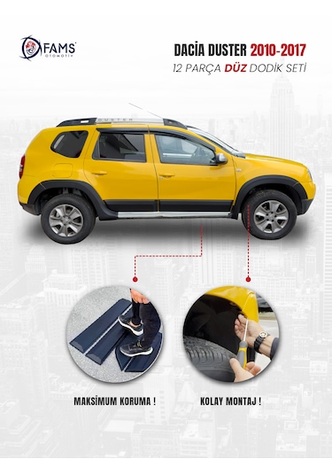 Dacia Duster Uyumlu 2010-2017 Dodik Seti 12 Parça Düz Baskısız