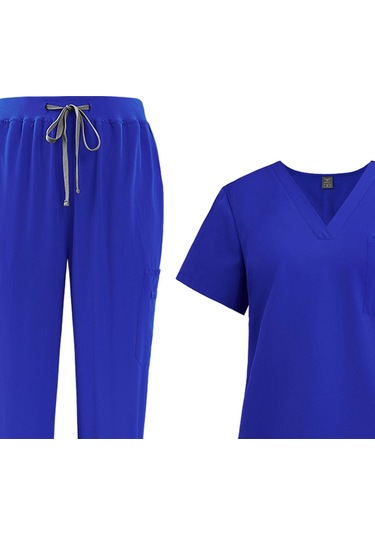 Suntek Kadın Fırçalama Üniforma Seti Sağlık S-mavi