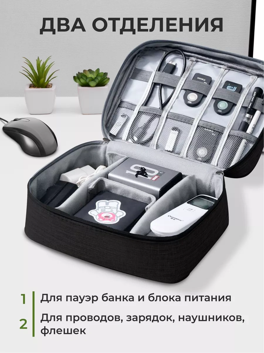 Omni Kablolar Ve Şarjlar İçin Organizer 173660145 Siyah