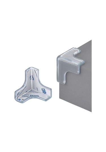 Bosphorusboutique Yumuşak Tutkal Tutkal Şeffaf Sarı Önleyici Masa Köşe Köşe Ev Dolabı Dik Çarpışma Anti-vuruntu Adet Açı 8pcs 8 Gh Sarı