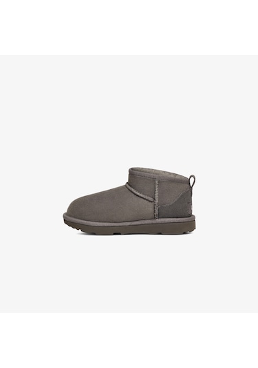 Ugg Classic Ultra Mini Çocuk Gri Bot Düz 1130750k Gri