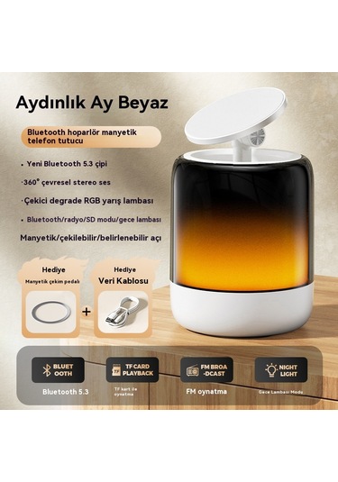 Lazy Creative Hoparlör + Cep Telefonu Manyetik Tutucu