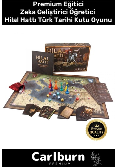 Premium Eğitici Zeka Geliştirici Öğretici Eğlence Aile Etkinlik Hilal Hattı Türk Tarihi Kutu Oyunu