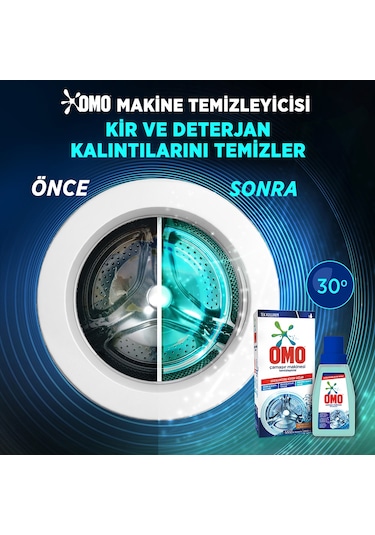 Omo Çamaşır Makinesi Temizleyicisi Çam Esintisi 3 x 200 ML