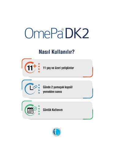 Omepa Dk2 Omega 3 & Vitamin D & Menaq7 100 Yumuşak   Kapsül