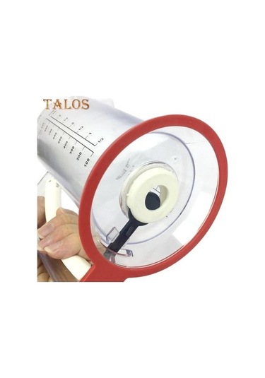 Pazly 900ml Ölçüm Hamur Dağıtıcı Cupcake Waffle Muffin Mix Krep Kek Ayırıcı Şeffaf