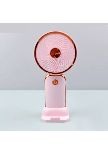 Avuç İçi Taşınabilir Şarjlı Mini Vantilatör El Fanı Pembe Dd8024b