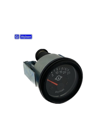 ÖLÇÜSAN 24V YAĞ SAATİ 25 BAR 52 MM