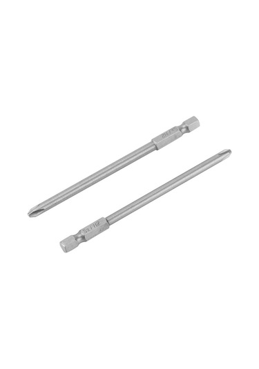 Ccgloball 10'lu Paket S2 Çelik Phillips Kafa Ph1 Ph2 Oluklu Tornavida Uç Seti