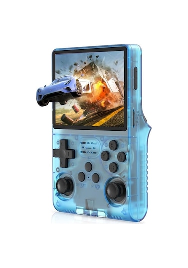 Schitec Retro Arcade R40s Pro Taşınabilir El Atari Konsolu 30.000 Oyunlu 98gb Mavi
