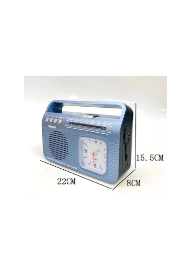 Kemai Md-502Bt Analog Saatli Fm Radyo Bluetooth Hoparlör Usb Tf