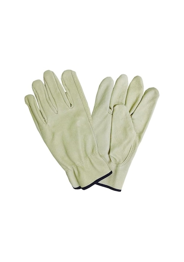 Gri Inek Derisi Deri Eldiven Güvenli Yüksek Kaliteli Erkek İş Güvenliği Çalışma Mekanik Tamir Bahçe Eldivenleri