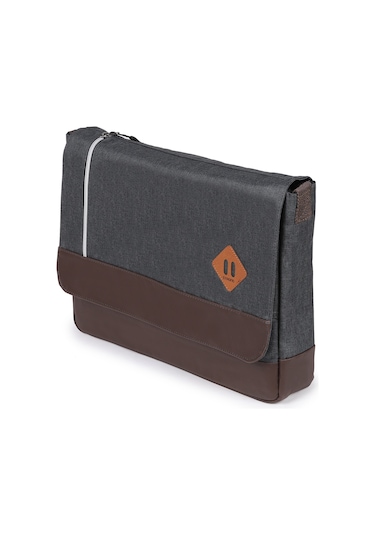 STRONG 15.6 İNCH Laptop Bölmeli Omuz Askılı Postacı Çantası KFT04 FÜME Çok Renkli