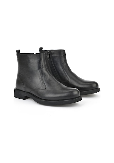 Ziya, Erkek Hakiki Deri Bot 15319z7113 Siyah 15319z7113 000 Siyah