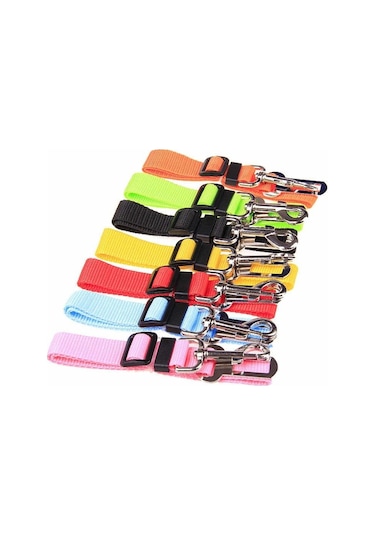 Kedi Köpek Araç İçi Ayarlanabilir Emniyet Kemeri - Sarı