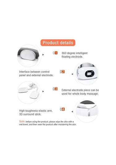 Novahub Boyun Masaj Aleti Elektromanyetik Şok Darbeli Servikal Fizyoterapi Aleti Isıtma Fonksiyonlu-562 Kolay Kullanım Çok Renkli