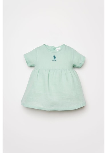 U.S. Polo Assn. U.s Polo Assn. Kız Bebek Yeşil Elbise 5274-50232 Yeşil