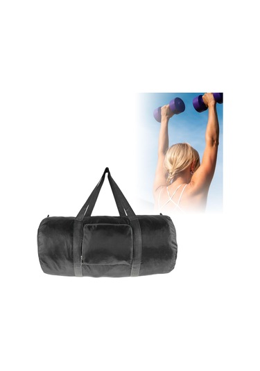 Homyl Katlanabilir Seyahat Duffel Torbası Katlama Yürüyüş Siyah