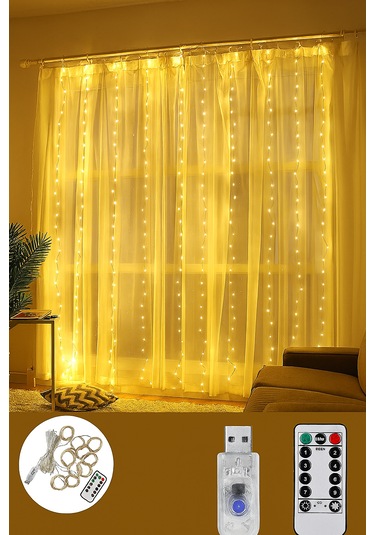 Su Geçirmez Led Dize Işıklar Uzakta Kumandalı Parti Düğün Ev Gün Işığı