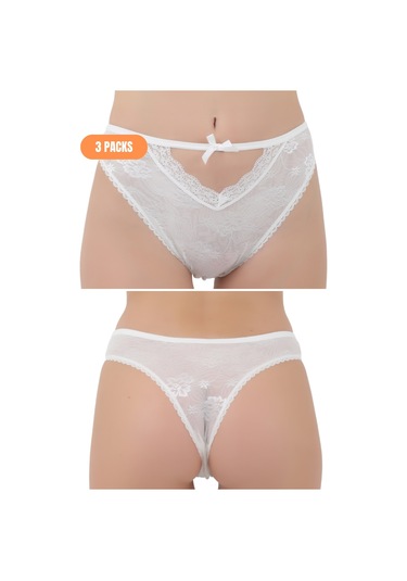 Basic Yumuşak Dokulu Penye Külot Kırmızı Renk Beyaz