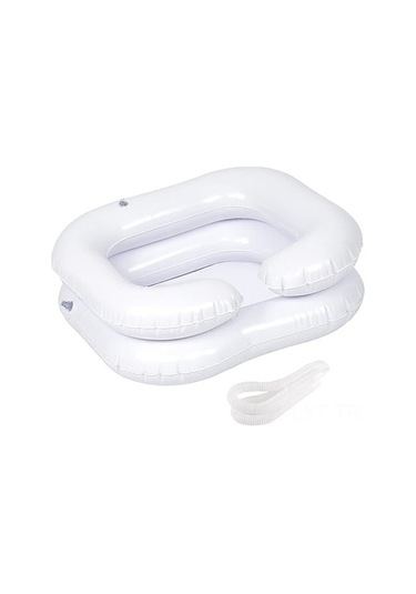 "pvc Şişme Saç Yıkama Küveti - Yatak Başı Portatif Duş, Yaşlı Ve Hasta Bakımı İçin" Diğer Diğer