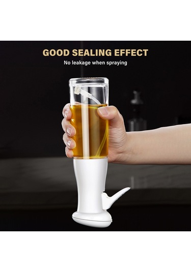 Xindoker Cam Yağ Spreyi 200ml - Zarf Şekli İnce Buhar, Multifonksiyonel Soya Sos, Sirke, Su , Anti Kayma Tabanlı, Mutfak/grill İçin Dayanıklı Çok Renkli