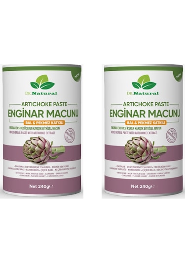 Dr. Natural Enginar Macunu Pekmez ve Bal Katkılı Bitkisel Macun 2 x 240 G