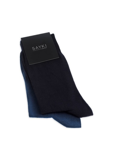 Kahverengi İkili Pamuklu Çorap 35311 Model64