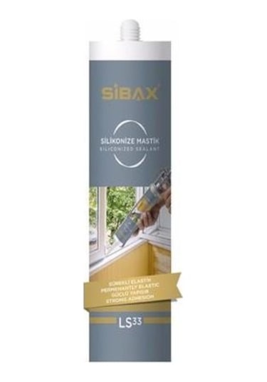Sibax Silikonize Mastik Siyah 500gr Ls33