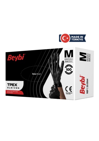 Beybi Tpex Eldiven Siyah 100'lü