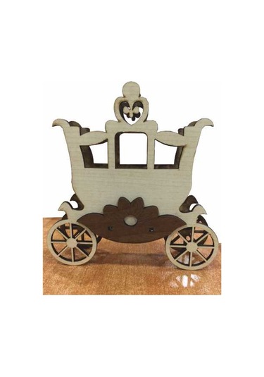 Prenses Arabası Peçetelik Kahverengi