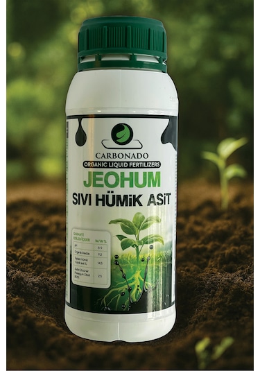 Jeohum %100 Doğal Leonardit Kaynaklı Sıvı Hümik Asit 1 Litre