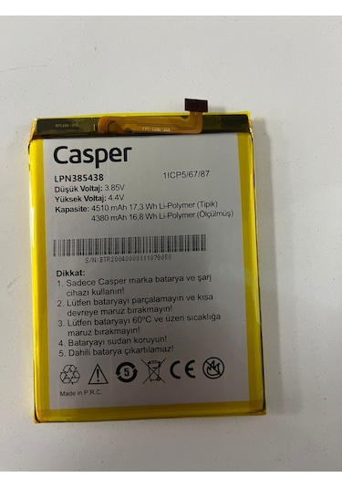 Casper Via X20 Batarya Pil