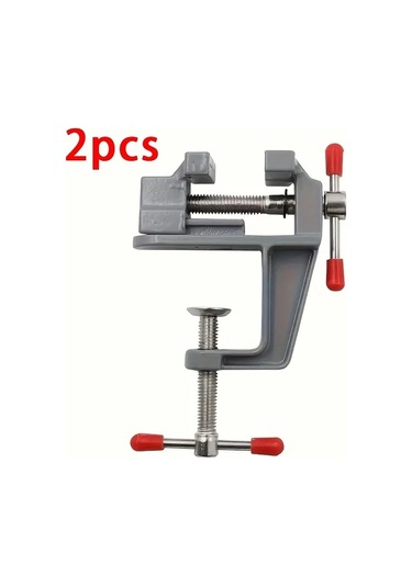 Fochsia 2 Adet Mini Mengene Dıy Aleminyum Masa Kelepçesi Hızlı Sabitleme