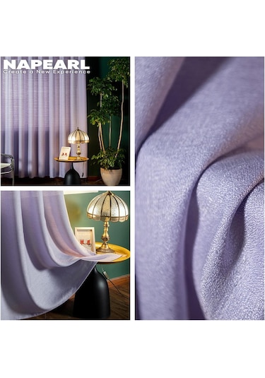 Yeşil 1 Adet Basit Tarzı Renkli Tül Çekme Pilili Bant Pencere Perdesi Nispeten Kalın Sırf Perde Oturma Odası Mutfak Perdesi Napearl W100cm X L250cm