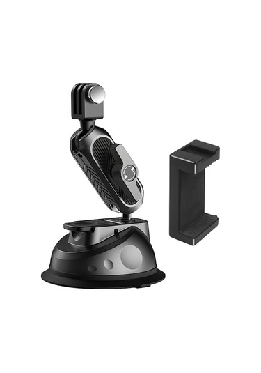 Araç İçin Çok Amaçlı Emici Askı - 360 Dönebilir, Çift Top Başlı Tasarım, Gopro Ve Telefonlar İçin