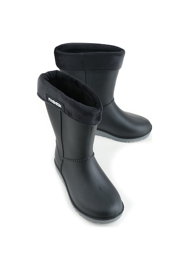 Gezer Kışlık Kız Çocuk Yağmur Çizme GC2KFM.00622.01.010.H27 Siyah