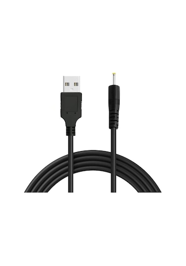 Ince Sarı Uçlu Usb Tablet Şarj Kablosu - Dc 2.5*0.7Mm