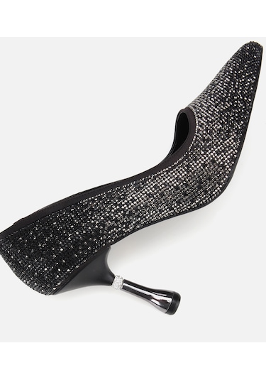 Hotiç Kadın Siyah Taşlı İnce Topuklu Stiletto 01ayh314780a100 01ayh314780a100 Siyah