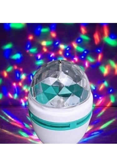 Led Disko Lamba Dönebilen Işıklı Parti Disco Lambası Çok Renkli