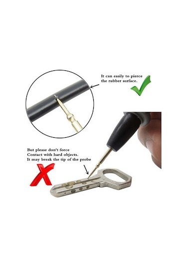 İğne Uç Prob Dijital Multimetre Ölçü Aleti Kablosu Entegre Probu