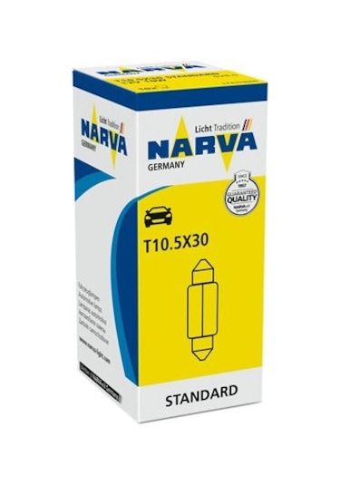 Narva Ampul 12V 10W Sofit Japon Tip T10.5×30 10 Adet