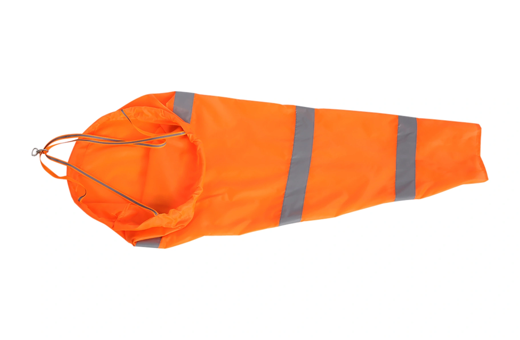 Hangfox Nylon Rüzgar Yön Belirtecisi 100cm - Floresan Turuncu, Gece Yansıtıcı Şeritli, Dayanıklı Ve Kolay Kurulumlu Hava Yönü Tespit Aracı